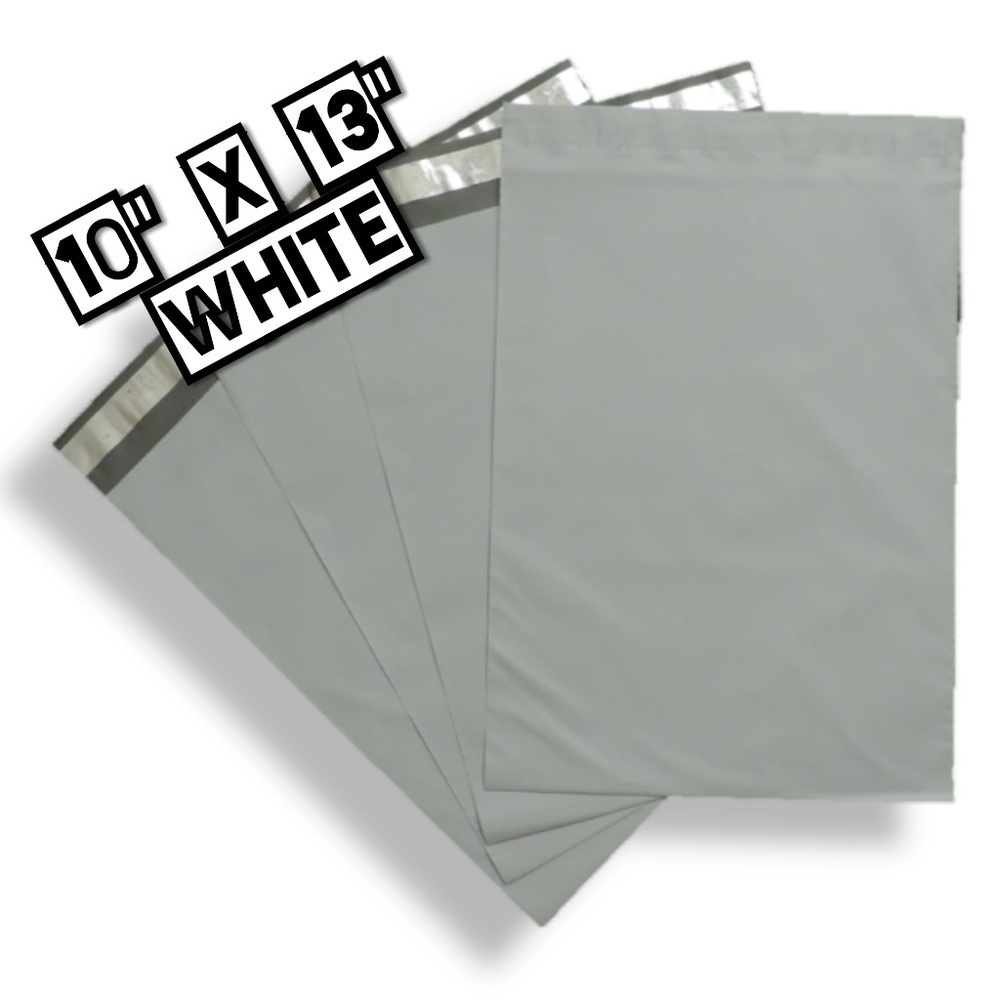 50 Poly Mailers 10x13 White